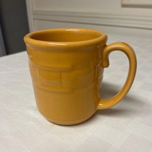 Longaberger Mug, Woven Traditions, Butternut Yellow